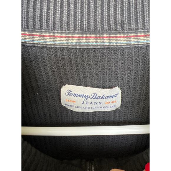 Tommy Bahama men’s size XXL washed gray sweater - Picture 2 of 3